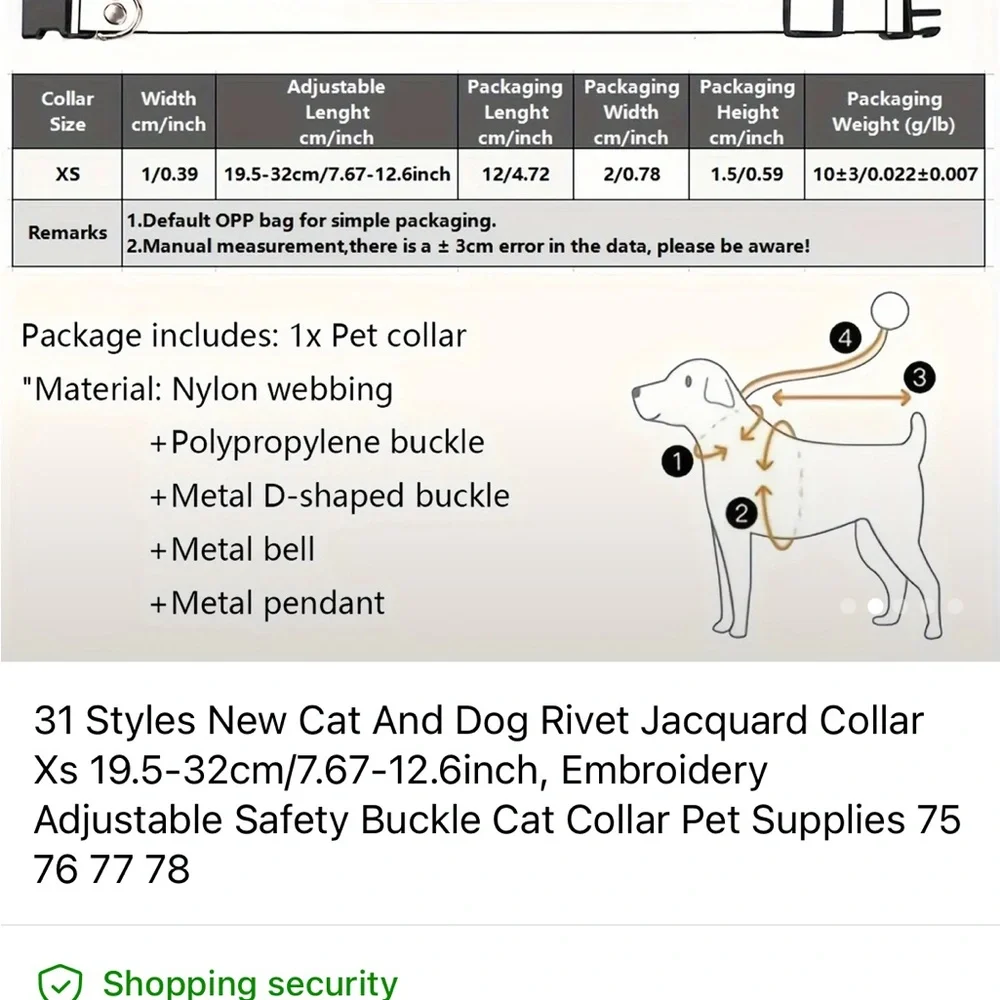 Floral and Paw Print Dog and Cat Collars new